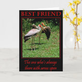 Beste vriend kaart (Gele Bloem)