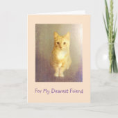 Beste vriend kanker aanmoediging kaart (Voorkant)