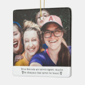 Beste Vriend Lange Afstand Vriendschap Echte Vrien Keramisch Ornament (Links)