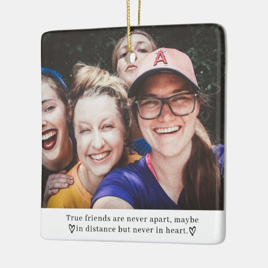 Beste Vriend Lange Afstand Vriendschap Echte Vrien Keramisch Ornament (Links)