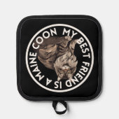 Beste vriend Maine Coon Cat Pannenlap (Voorkant)