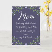 Beste vriend Moederdag Kaart (Gele Bloem)