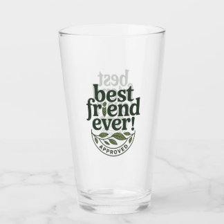 Beste vriend ooit! Goedgekeurd - Tekstontwerp Glas