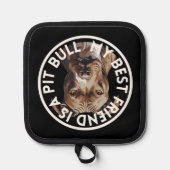 Beste vriend Pit Bull Terrier Pannenlap (Voorkant)