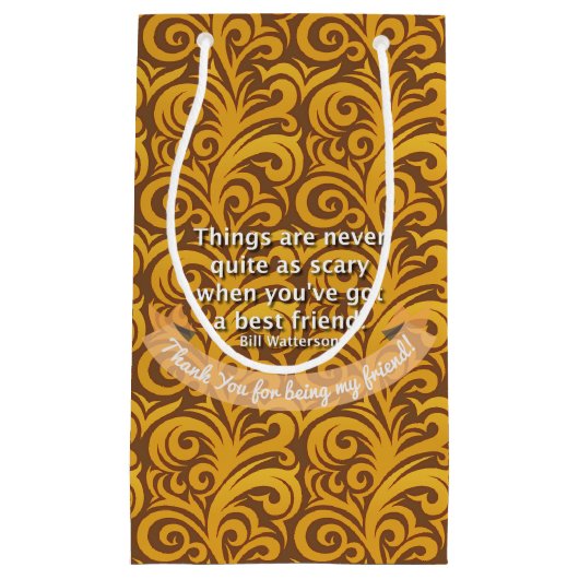 Beste vriend quote klein cadeauzakje (Voorkant)