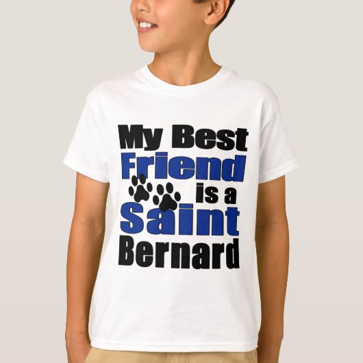 Beste vriend Saint Bernard T-shirt (Voorkant)