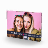 Beste vriend sinds moderne aangepaste fotosjabloon fotoblokken (Rechts)