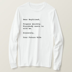 "Beste vriend, stel snel voor..." Grappig citaat T-shirt