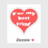 Beste vriend sticker (Vel)