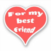 Beste vriend sticker (Voorkant)
