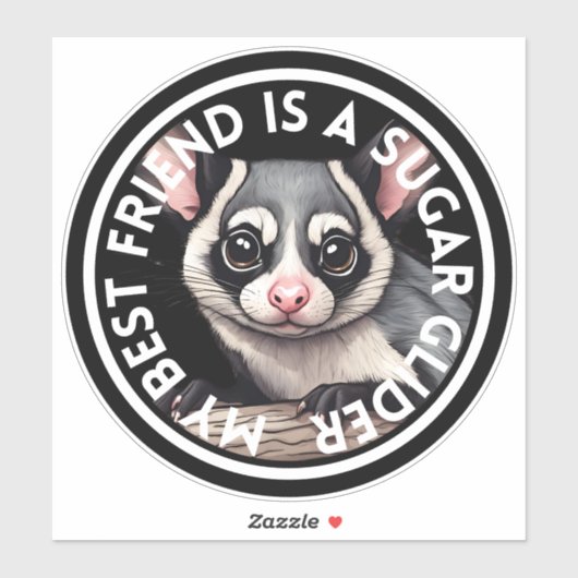 Beste vriend Sugar Glider Sticker (Vel)