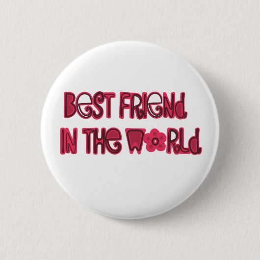 beste vriend ter wereld ronde button 5,7 cm (Voorkant)