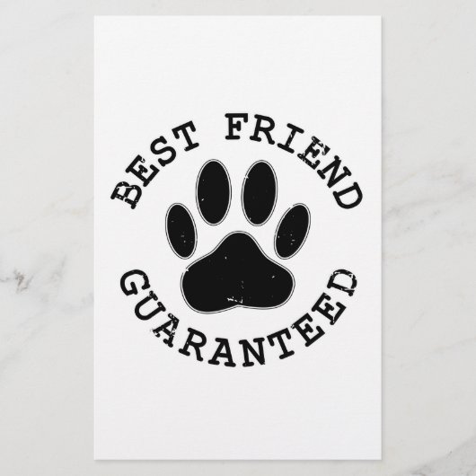 Beste vriend van de Beste van de Dog van het Hoogt Briefpapier (Voorkant)