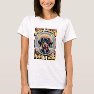 Beste vriend van de teckel met een kwispel t-shirt