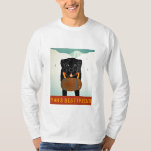 Beste vriend van Mans - Lang gesleept T-Stephen Hu T-shirt