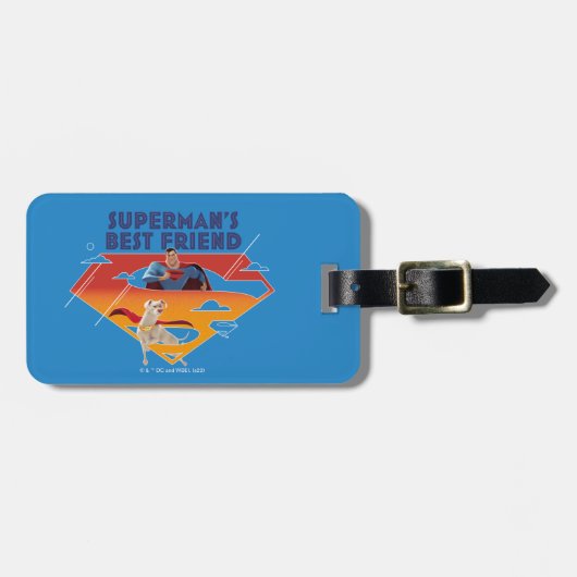 Beste vriend van Superman Bagagelabel (Voorkant horizontaal)