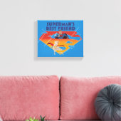 Beste vriend van Superman Canvas Afdruk (Insitu (Woonkamer))