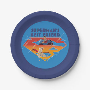 Beste vriend van Superman Papieren Bordje