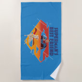 Beste vriend van Superman Strandlaken (Voorkant)