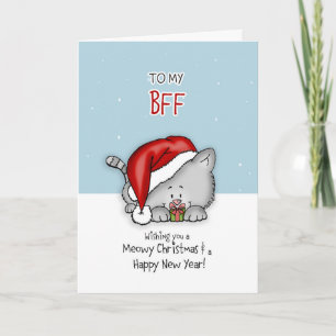 Beste Vriend voor altijd - de Kerstkaart van de Feestdagen Kaart