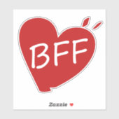 Beste vriend voor altijd sticker (Vel)