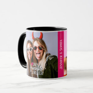 Beste vriend voor altijd twee afbeeldingen sjabloo mok