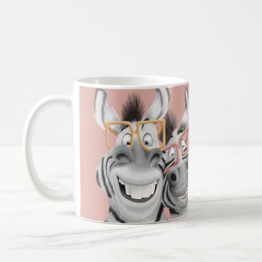 Beste vriend Zebras Funny Koffiemok (Links)