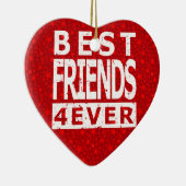 Beste vrienden 4 ooit keramisch ornament (Rechts)