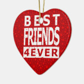 Beste vrienden 4 ooit keramisch ornament (Links)