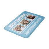 Beste vrienden, aangepaste foto's, tekst en kleur badmat (Gekanteld)