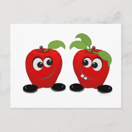 Beste vrienden Apples Briefkaart