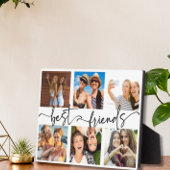 Beste vrienden Bestie Fotocollage Trendy Script Fotoplaat