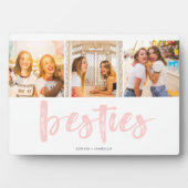 Beste Vrienden Besties Fotocollage Plaque Fotoplaat (voorkant)