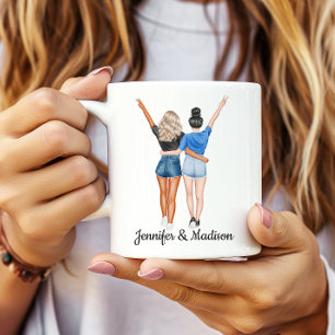 Beste vrienden BFF Besties Vriendschap Aangepaste  Koffiemok