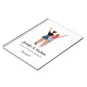 Beste vrienden BFF Besties Vriendschap Aangepaste  Notitieboek (Linkerzijde)