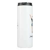 Beste vrienden BFF Besties vriendschap Aangepaste Thermosbeker (Achterkant)