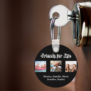 Beste vrienden BFF foto namen zwart wit Sleutelhanger