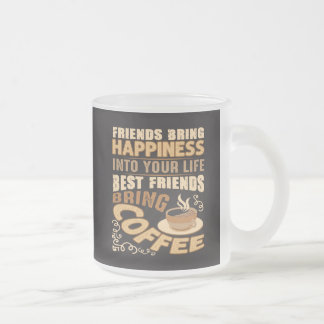 Beste vrienden brengen koffie Grappige koffie Matglas Koffiemok