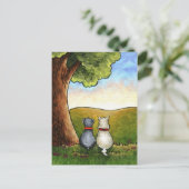 Beste vrienden briefkaart (Staand voorkant)