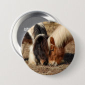 Beste vrienden! Button met twee pony's (Voorkant /achterkant)