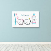 Beste vrienden canvas afdruk (Insitu (Houten vloer))