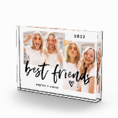 Beste vrienden | Casual script en twee fotorasters Fotoblokken (Rechts)