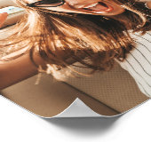 Beste Vrienden Chique Script Foto Poster (Hoek)