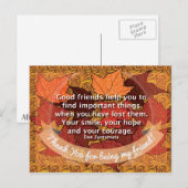 Beste vrienden, citaat briefkaart (Voorkant / Achterkant)