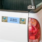 Beste vrienden ~ Cowboy & Australian Shepherd Bumpersticker (Op Truck)