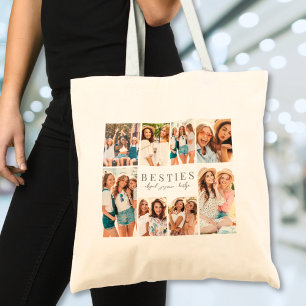 Beste Vrienden Elegante BFF Collage Foto Tote Bag