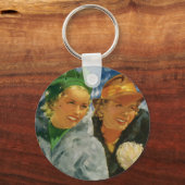 beste vrienden! Elegante en stijlvolle vrouwen Sleutelhanger (Voorkant)