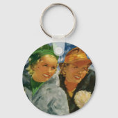 beste vrienden! Elegante en stijlvolle vrouwen Sleutelhanger (Achterkant)