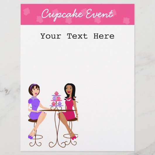Beste vrienden en cupcakes. flyer (Voorkant)