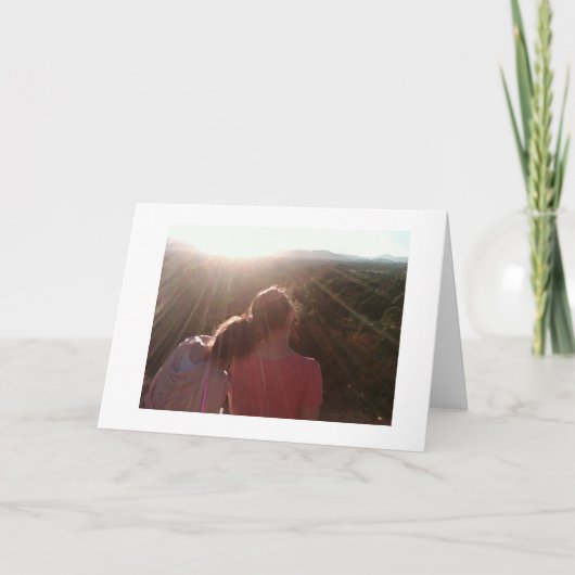 Beste Vrienden en een Zonsondergang Kaart (Voorkant)